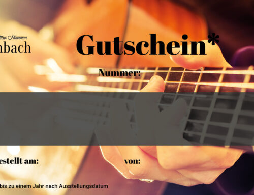 Gutscheine bestellen – verschenke Musik